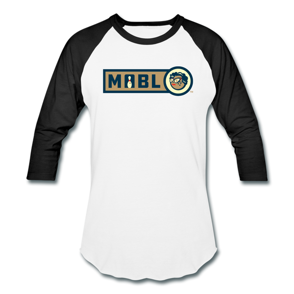 MABL Unisex Baseball T-Shirt (For Bowlers!) - white/black