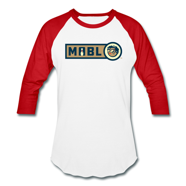 MABL Unisex Baseball T-Shirt (For Bowlers!) - white/red