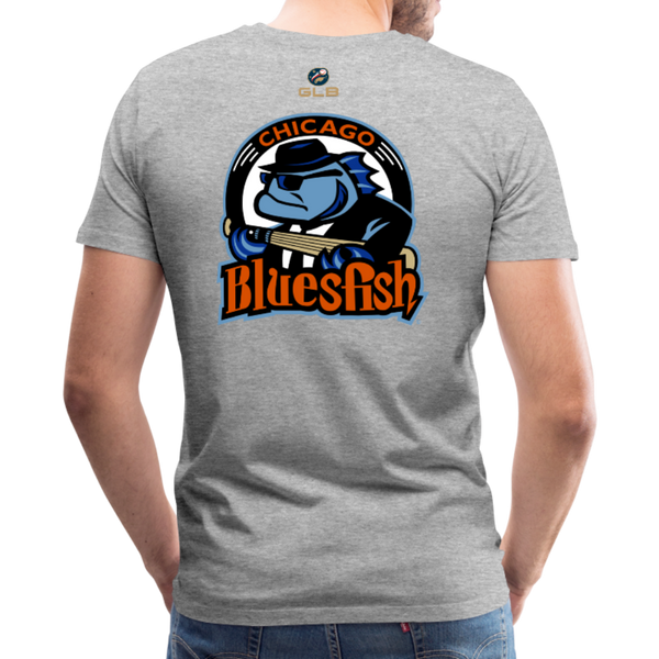 Chicago Bluesfish Men's Premium T-Shirt - heather gray