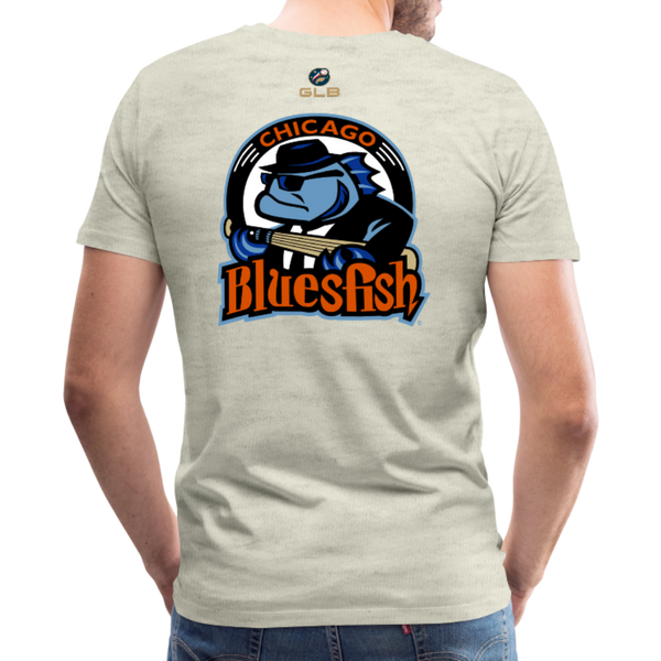 Chicago Bluesfish Men's Premium T-Shirt - heather oatmeal