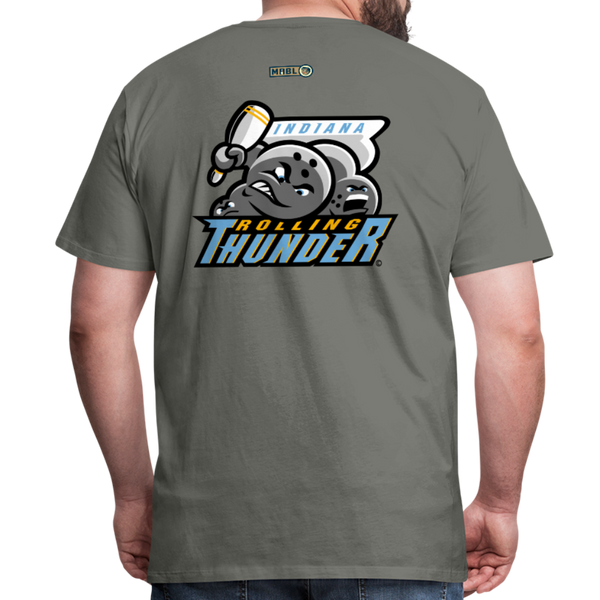 Indiana Rolling Thunder Men's Premium T-Shirt - asphalt gray