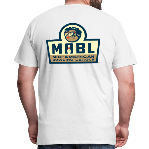 MABL Bowling Men's Premium T-Shirt - white