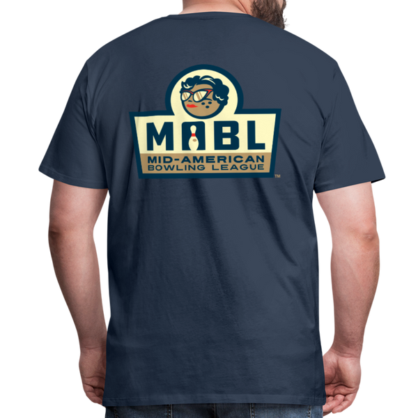 MABL Bowling Men's Premium T-Shirt - navy