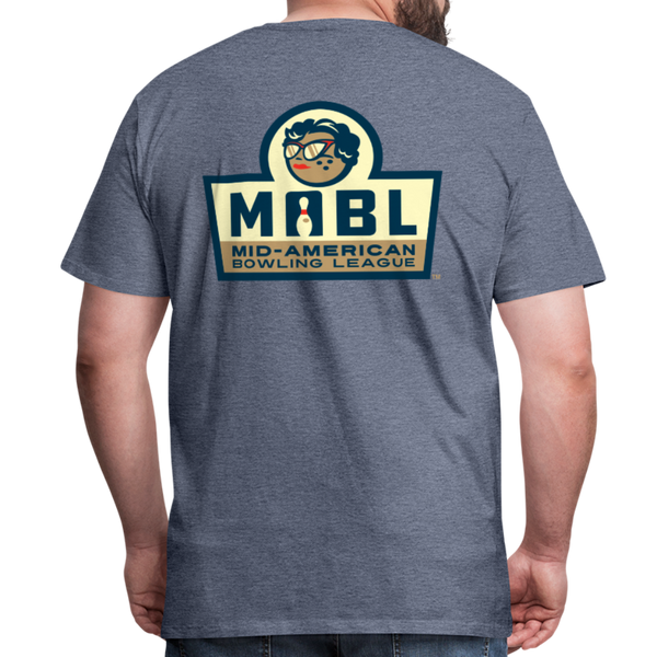MABL Bowling Men's Premium T-Shirt - heather blue