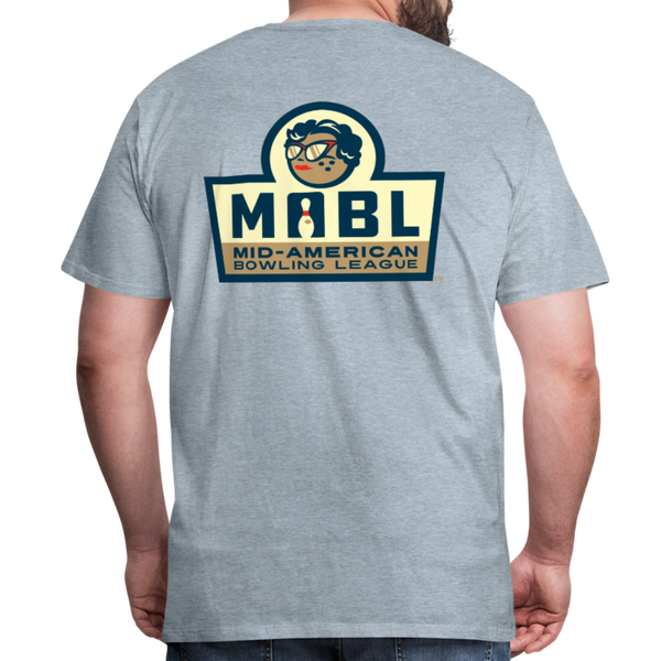 MABL Bowling Men's Premium T-Shirt - heather ice blue
