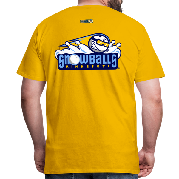 Minnesota Snowballs Men's Premium T-Shirt - sun yellow