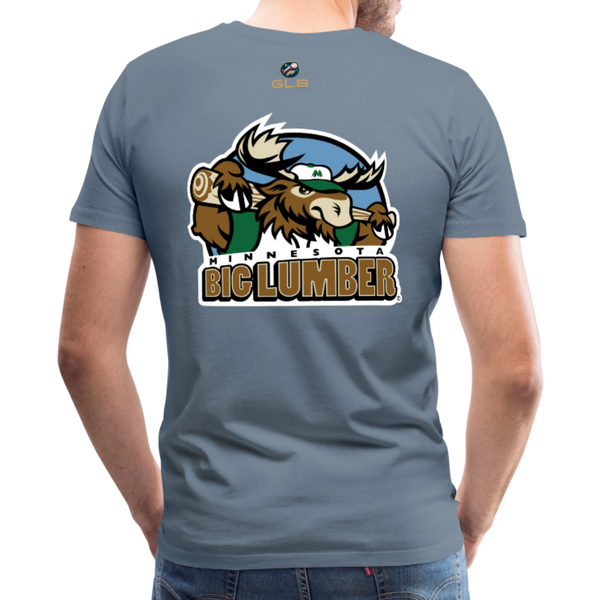 Minnesota Big Lumber Men's Premium T-Shirt - steel blue