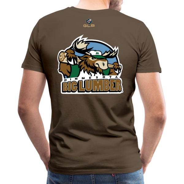 Minnesota Big Lumber Men's Premium T-Shirt - noble brown