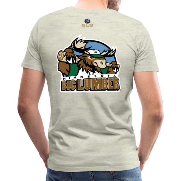 Minnesota Big Lumber Men's Premium T-Shirt - heather oatmeal