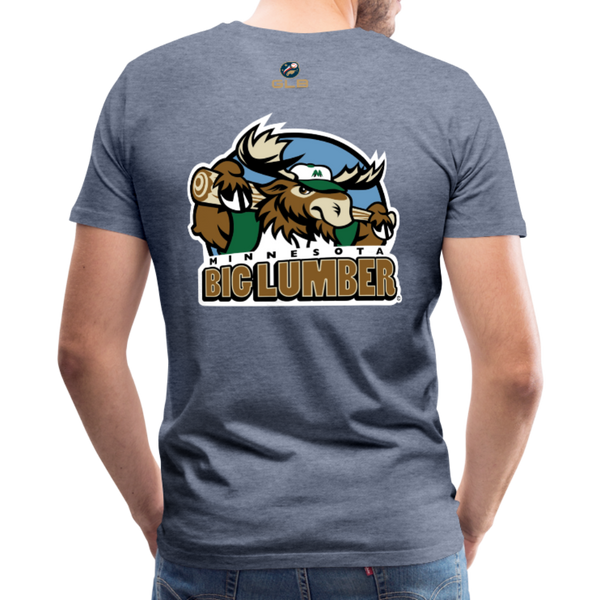 Minnesota Big Lumber Men's Premium T-Shirt - heather blue