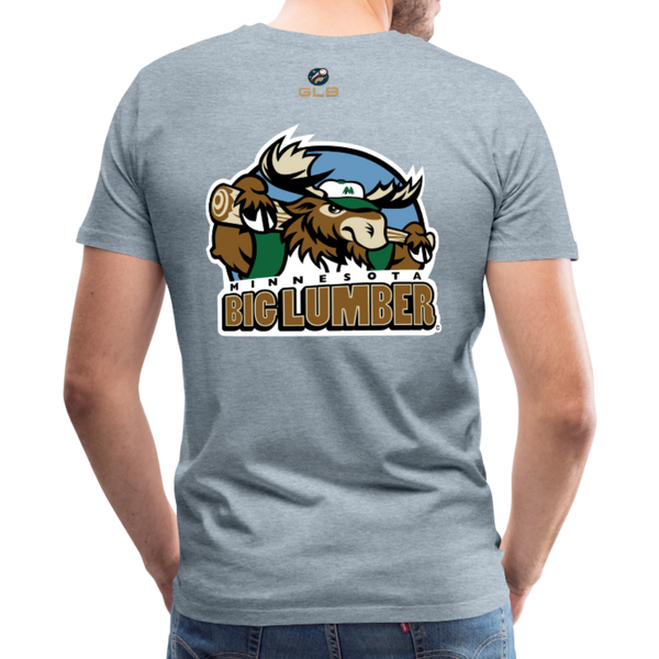 Minnesota Big Lumber Men's Premium T-Shirt - heather ice blue