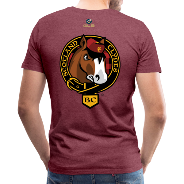 Scotland Clydes Men's Premium T-Shirt - heather burgundy