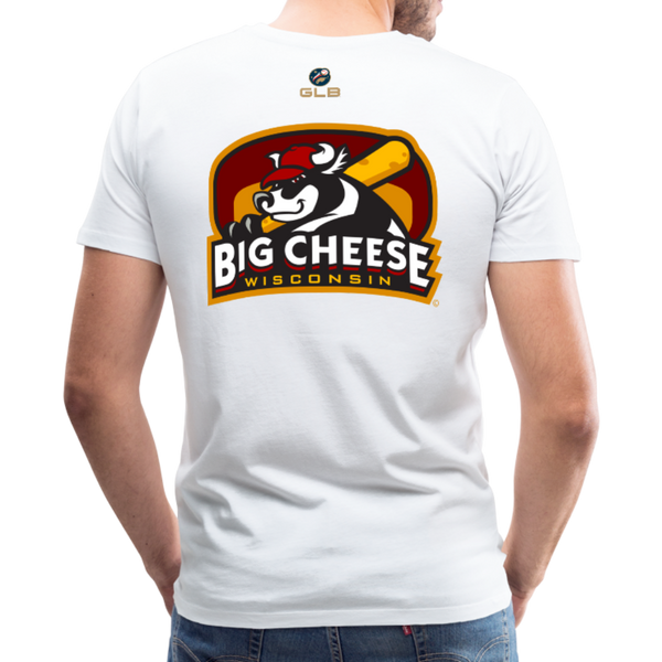 Wisconsin Big Cheese Men's Premium T-Shirt - white