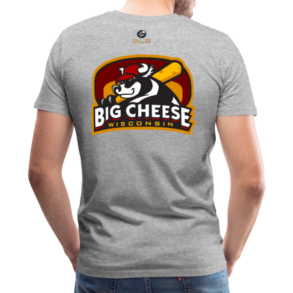 Wisconsin Big Cheese Men's Premium T-Shirt - heather gray