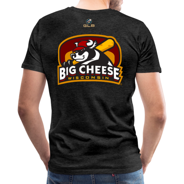 Wisconsin Big Cheese Men's Premium T-Shirt - charcoal gray