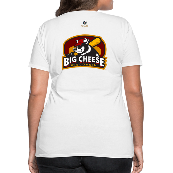 Wisconsin Big Cheese Women’s Premium T-Shirt - white