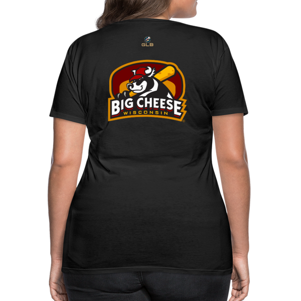 Wisconsin Big Cheese Women’s Premium T-Shirt - black