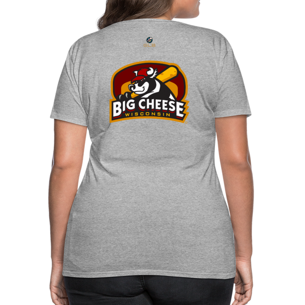Wisconsin Big Cheese Women’s Premium T-Shirt - heather gray