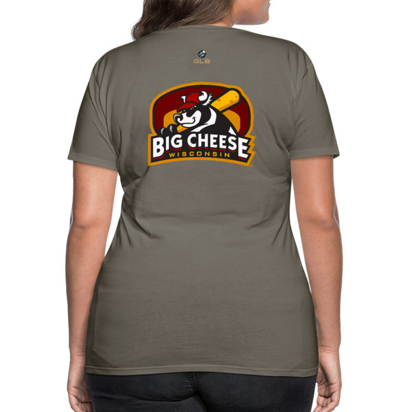 Wisconsin Big Cheese Women’s Premium T-Shirt - asphalt gray