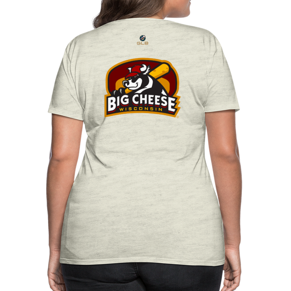 Wisconsin Big Cheese Women’s Premium T-Shirt - heather oatmeal