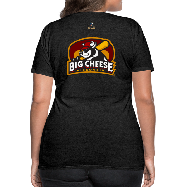 Wisconsin Big Cheese Women’s Premium T-Shirt - charcoal gray