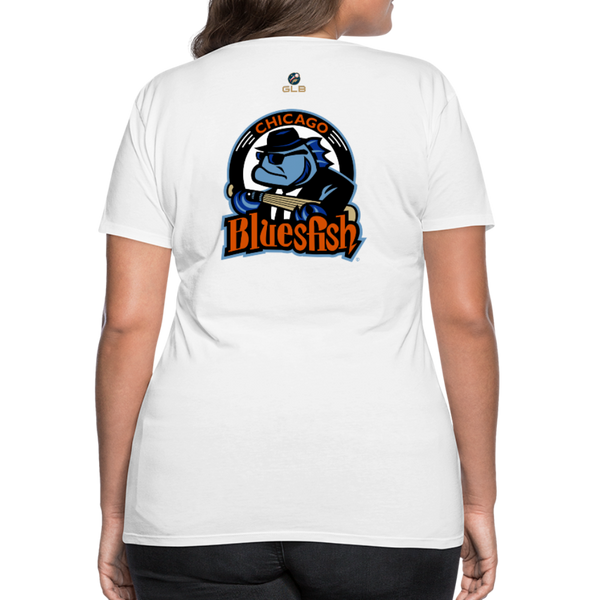 Chicago Bluesfish Women’s Premium T-Shirt - white