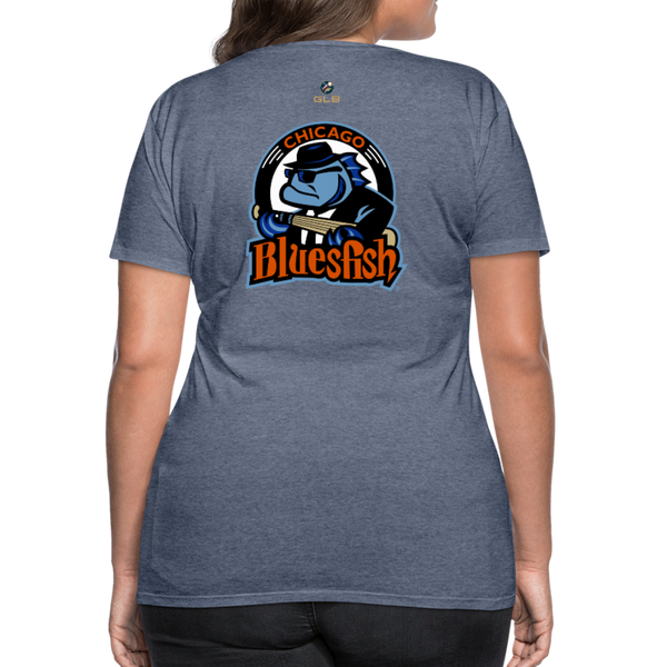 Chicago Bluesfish Women’s Premium T-Shirt - heather blue