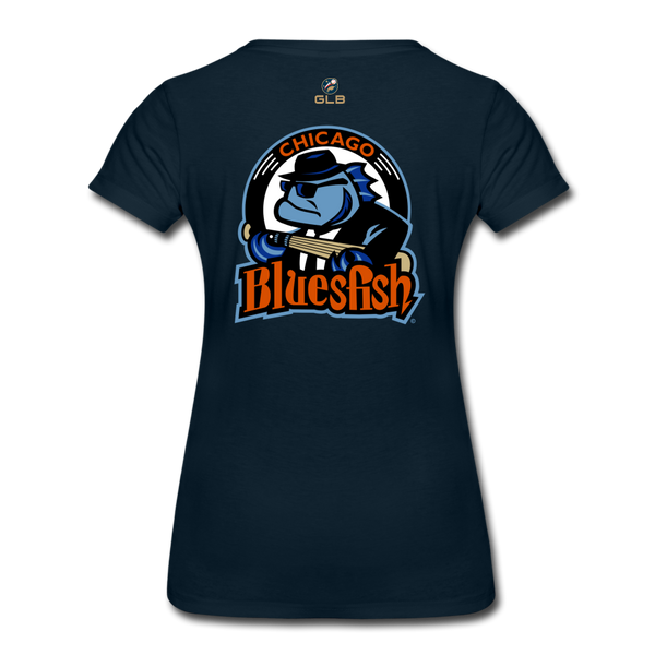 Chicago Bluesfish Women’s Premium T-Shirt - deep navy