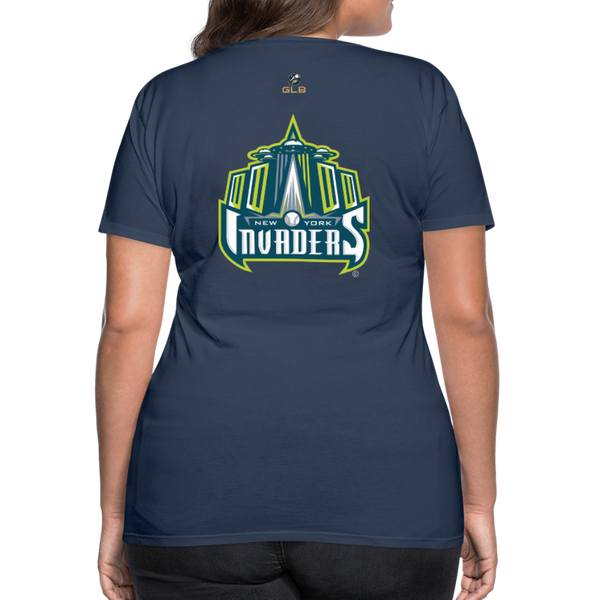 New York Invaders Women’s Premium T-Shirt - navy