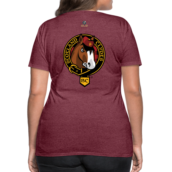 Scotland Clydes Women’s Premium T-Shirt - heather burgundy