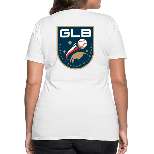 Global League Baseball Women’s Premium T-Shirt - white