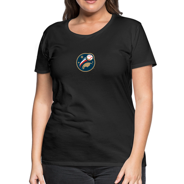 Global League Baseball Women’s Premium T-Shirt - black
