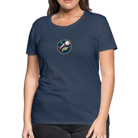 Global League Baseball Women’s Premium T-Shirt - navy