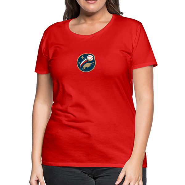 Global League Baseball Women’s Premium T-Shirt - red