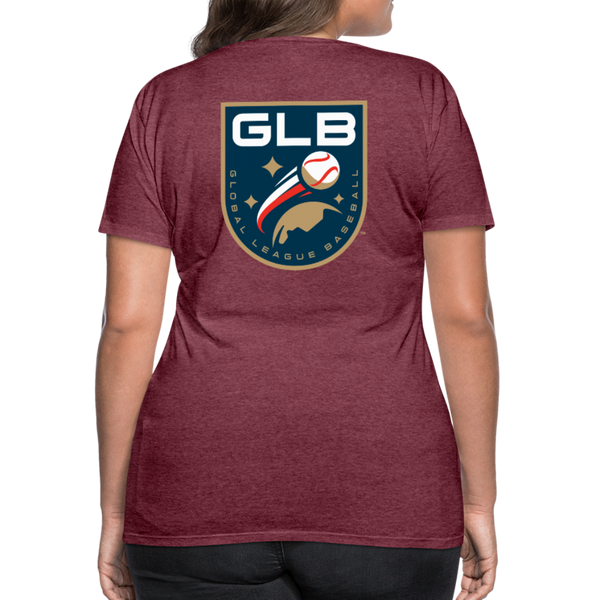 Global League Baseball Women’s Premium T-Shirt - heather burgundy