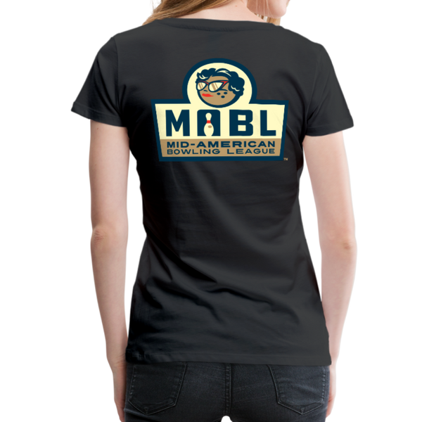 MABL Bowling Women’s Premium T-Shirt - black