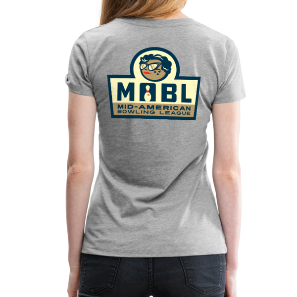 MABL Bowling Women’s Premium T-Shirt - heather gray
