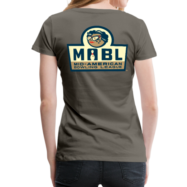 MABL Bowling Women’s Premium T-Shirt - asphalt gray