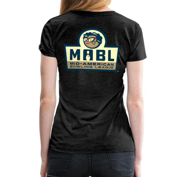 MABL Bowling Women’s Premium T-Shirt - charcoal gray