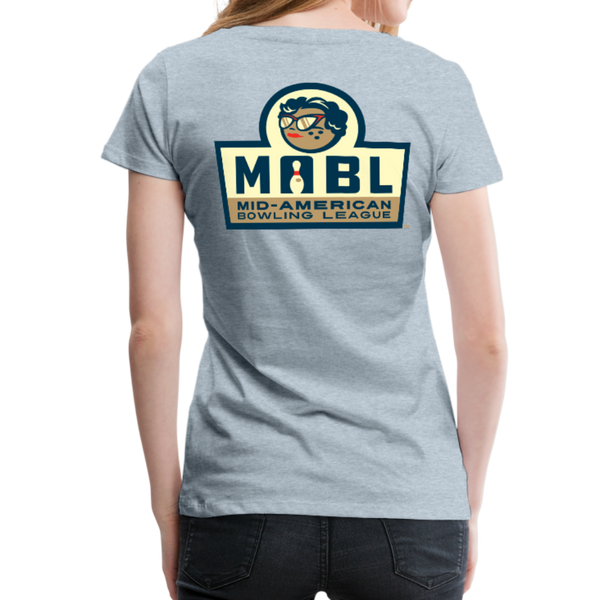 MABL Bowling Women’s Premium T-Shirt - heather ice blue