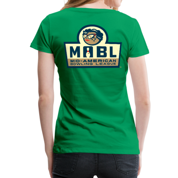MABL Bowling Women’s Premium T-Shirt - kelly green