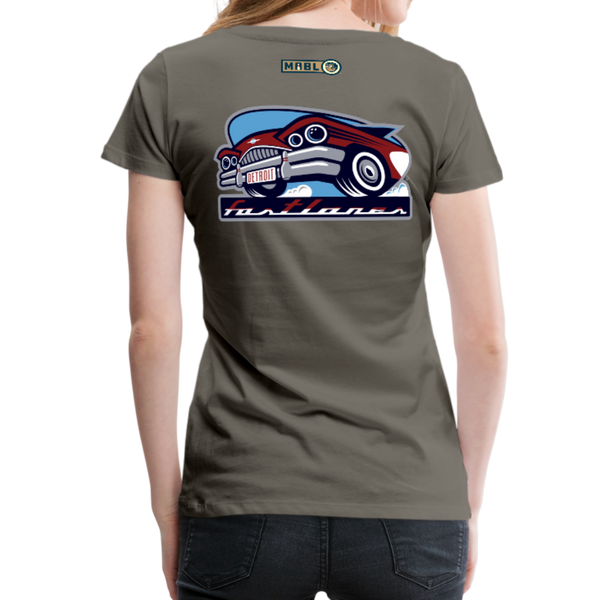 Detroit Fastlanes Women’s Premium T-Shirt - asphalt gray