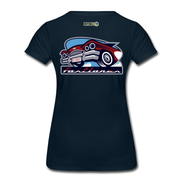 Detroit Fastlanes Women’s Premium T-Shirt - deep navy