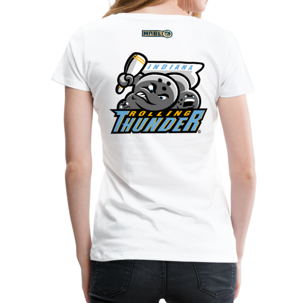 Indiana Rolling Thunder Women’s Premium T-Shirt - white