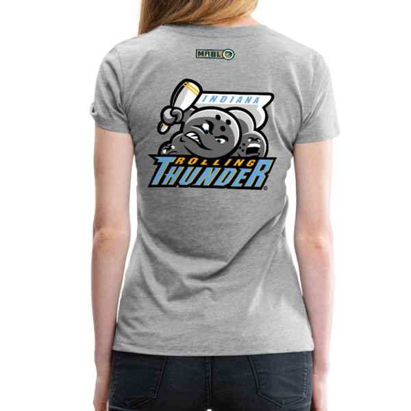 Indiana Rolling Thunder Women’s Premium T-Shirt - heather gray