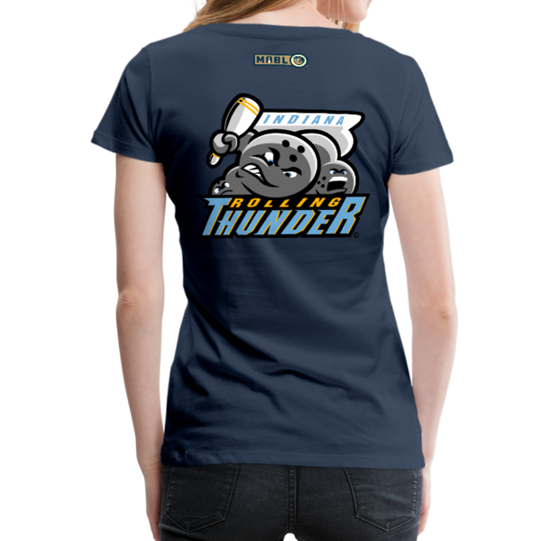 Indiana Rolling Thunder Women’s Premium T-Shirt - navy