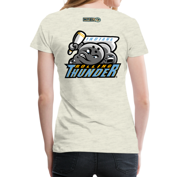 Indiana Rolling Thunder Women’s Premium T-Shirt - heather oatmeal