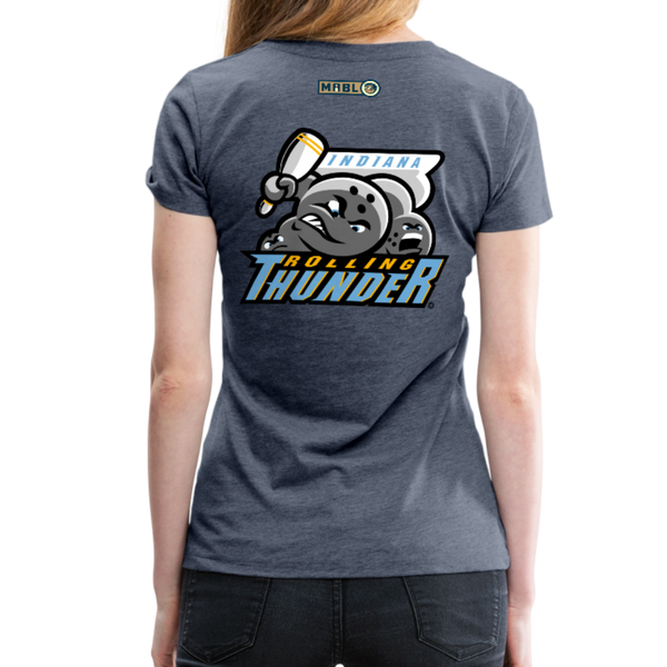 Indiana Rolling Thunder Women’s Premium T-Shirt - heather blue