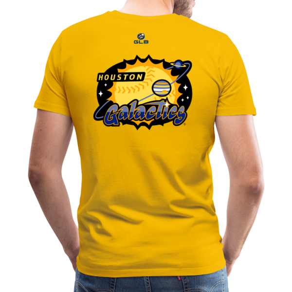 Houston Galactics Men's Premium T-Shirt - sun yellow