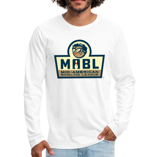MABL Bowling Men's Long Sleeve T-Shirt - white